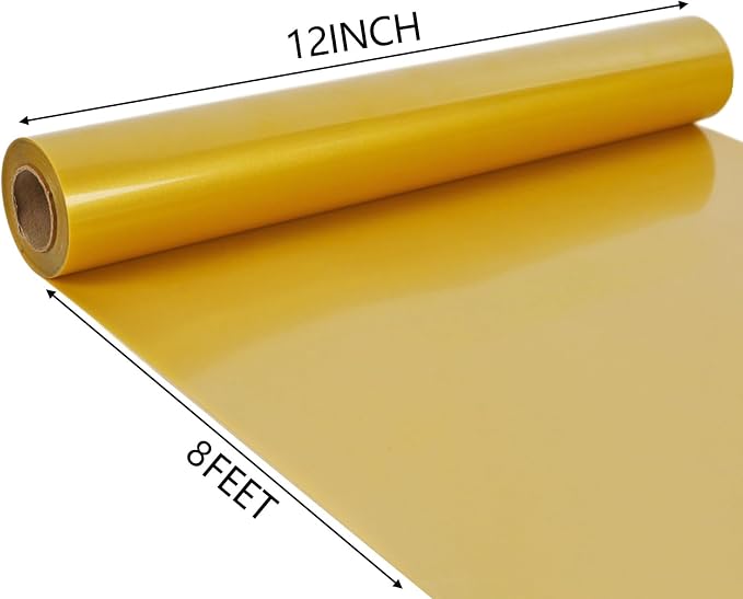 Iron-On Golden Vinyl Rolls