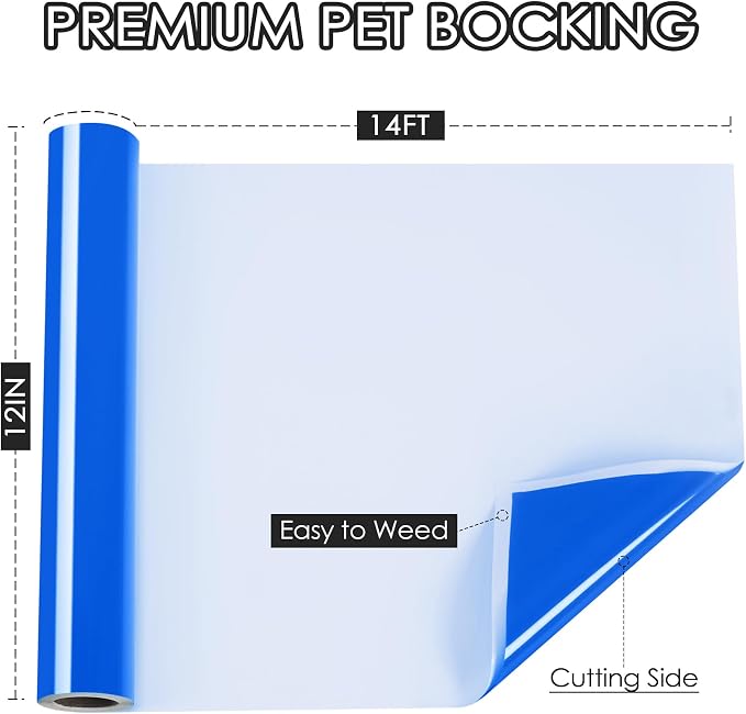 TORC Royal Blue Permanent Vinyl 12" x 14 FT Glossy Blue Adhesive Vinyl Roll