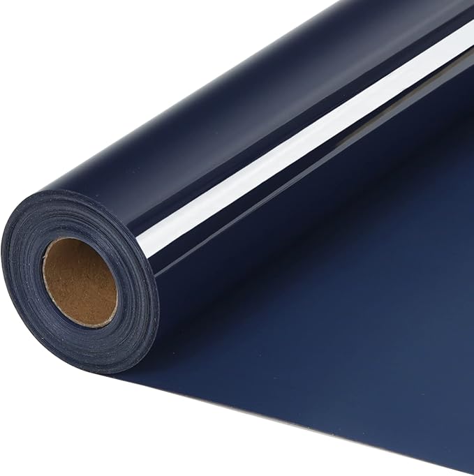 HTVVETUR Navy HTV Iron on Vinyl 12Inch by 35ft Heat Transfer Vinyl