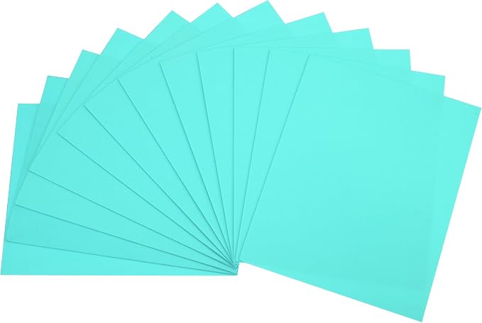 uxcell Blue Green EVA Foam Sheets, 11.8x7.9 in 2mm Thick Handicraft Foam Paper
