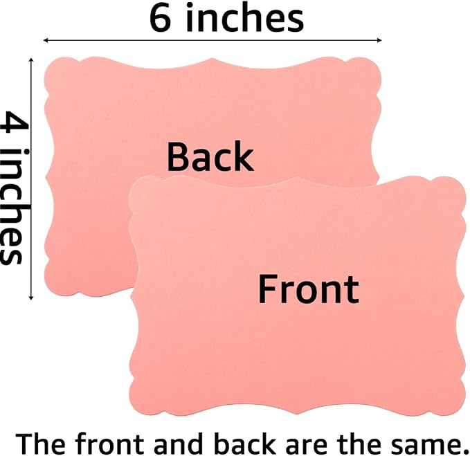 50 Pack Blank Kraft Greeting Cards, 5 Colors, 4x6IN | Thick Cardstock Paper