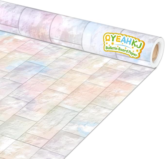 Graffiti Wall Bulletin Board Paper Roll Pastel Brick Gradient Stone Bulletin