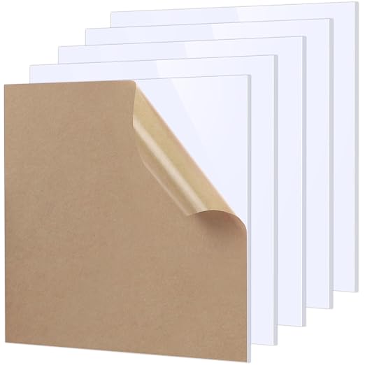 Adrattnay White Acrylic Sheets 1/8 Thick, Opaque Acrylic Sheets Acrylic Panel