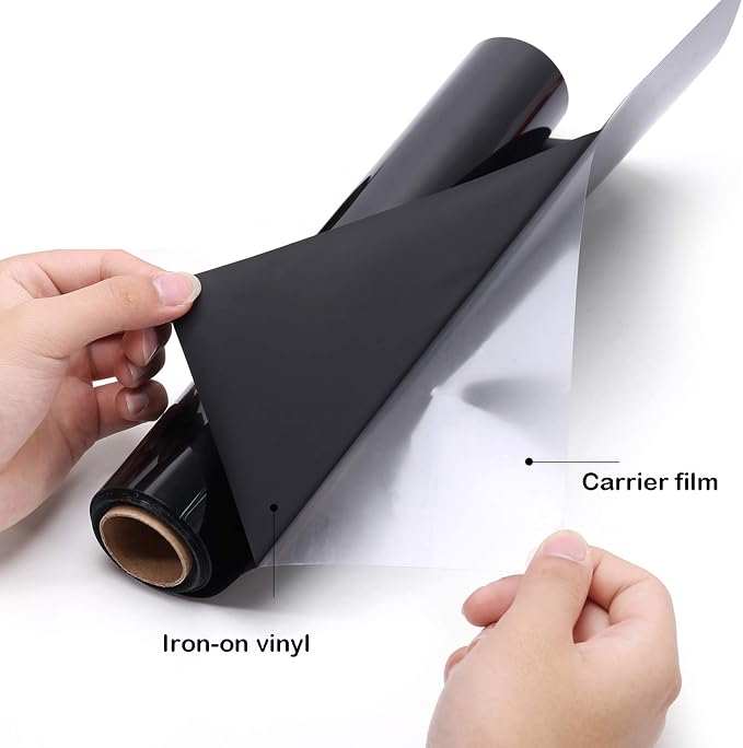 SOMOLUX HTV Matte Black Iron on Vinyl Compatible