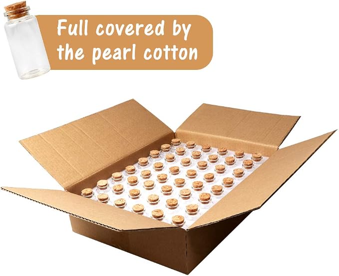 OurWarm 48PCS 25ml Clear Glass Bottles