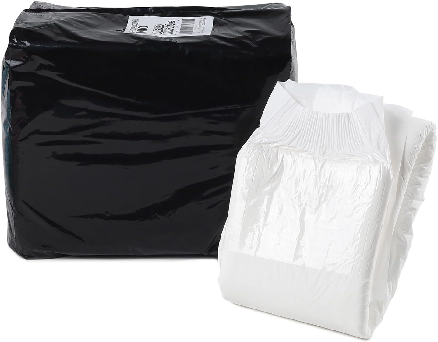 CutiePlusU Disposable Adult Diaper Heavy Absorption Dry Surface Adult Diapers All Night- White 10 Pieces (Large 36"-46")