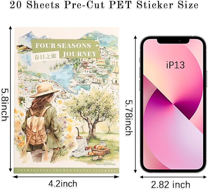 Spring Landscape Pre-Cut Journal Sticker Book