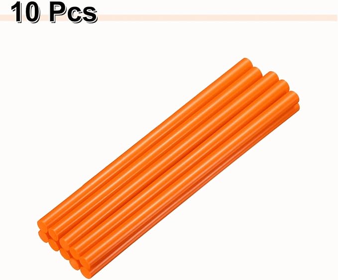 HARFINGTON 10pcs Hot Glue Sticks 0.43" Dia x 9.84" Long EVA Mini Hot Melt