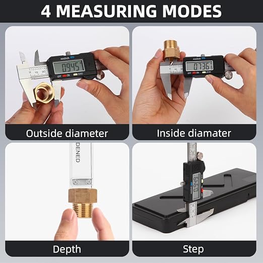 Digital Caliper Measuring Tool, Stainless Steel Vernier Caliper Digital 6IN |