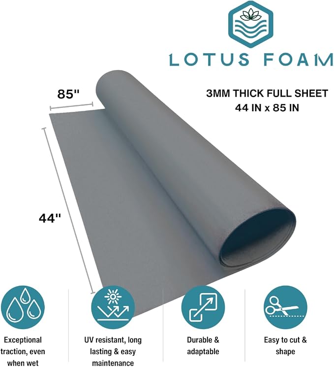 LotusFoam EVA Foam Sheet 3mm – 44"x 85" Craft Foam