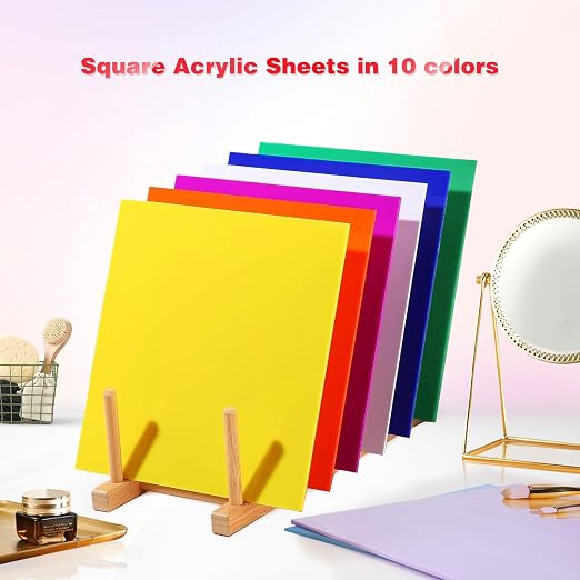 Adrattnay Acrylic Sheets 1/8 Thick, Opaque Colored Acrylic Panel