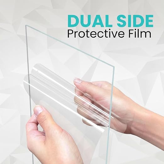24"x36", Flexible PET Plexiglass Sheets | Transparent, shatter-resistant