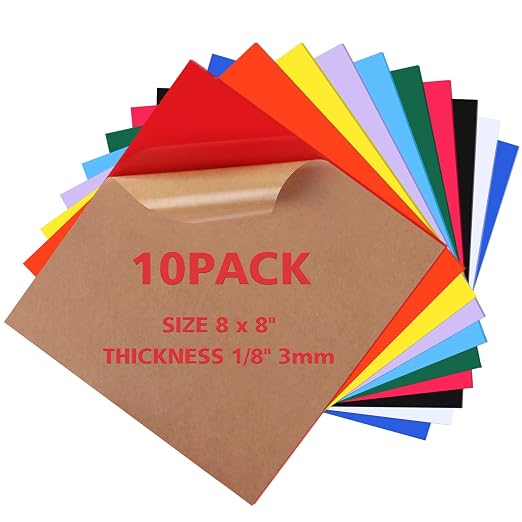Adrattnay Acrylic Sheets 1/8 Thick, Opaque Colored Acrylic Panel