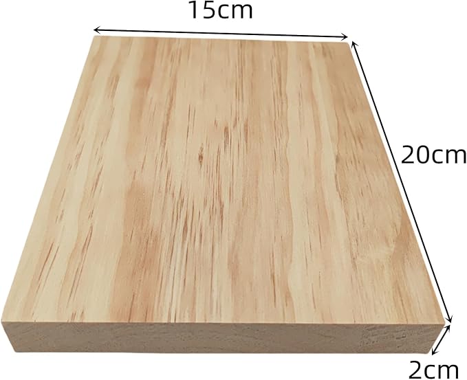 4PCS Rectangle Wood Boards Unfinished Wood Blocks