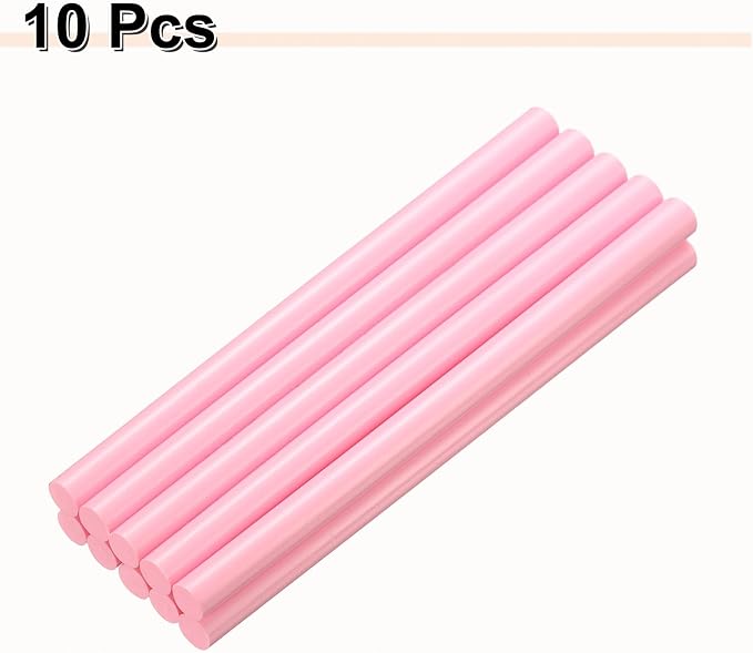 HARFINGTON 10pcs Hot Glue Sticks 0.43" Dia x 7.87" Long EVA Mini Hot Melt