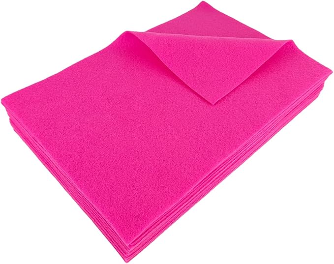Jtnohx Color Felt, Soft Felt Sheets, 1.4mm Thick 8"x12" Handicraft Felt Fabrics