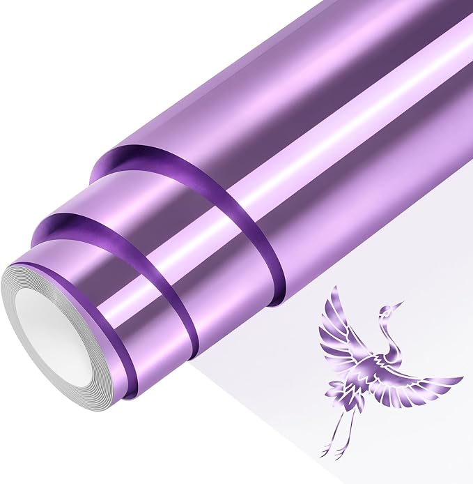 Purple Metallic Foil Iron On Vinyl Roll