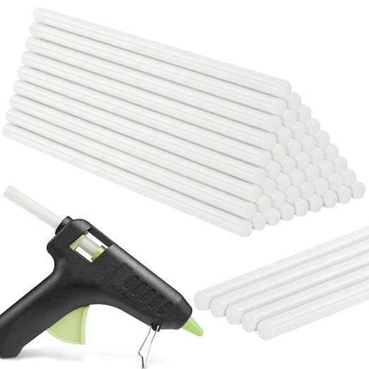 Full Size 11. 8" x 0.43" Hot Glue Sticks 50pcs Transparent Extra Long Hot Glue
