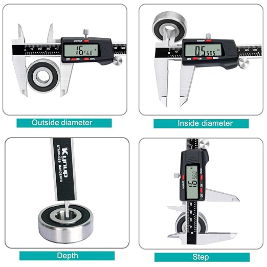 Kynup Digital Caliper, 8 Inch Micrometer Caliper Tool, Vernier Caliper Gages