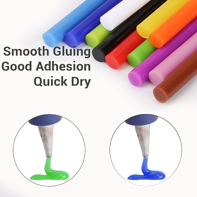 ENPOINT Colored Hot Glue Sticks, Sealing Wax Sticks