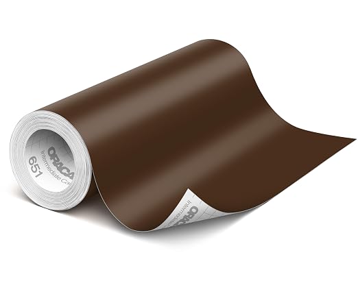 ORACAL 651 Matte Brown Vinyl Durable Roll Easy to Weed Permanent Adhesive Craft