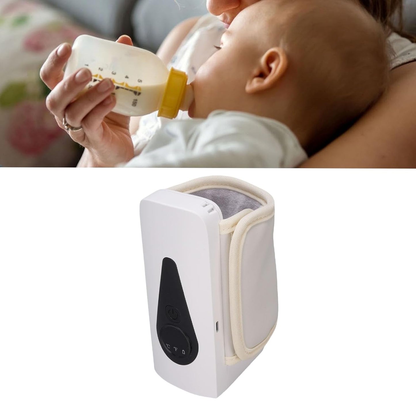 Portable Baby Warmer, Fast Breastmilk Warmer for Travel, Electric Warmer with Compact Design, Baby Feeding On Go, Compact Electric Warmer for Comfortable Use