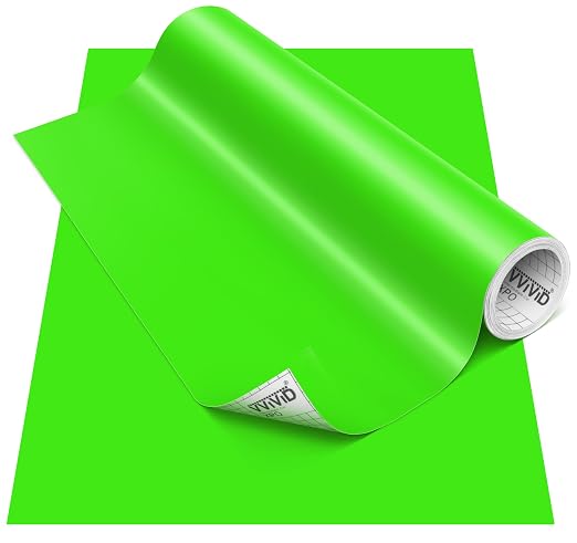 VViViD DECO65 Matte Pastel Yellow Green Permanent Adhesive Craft Vinyl