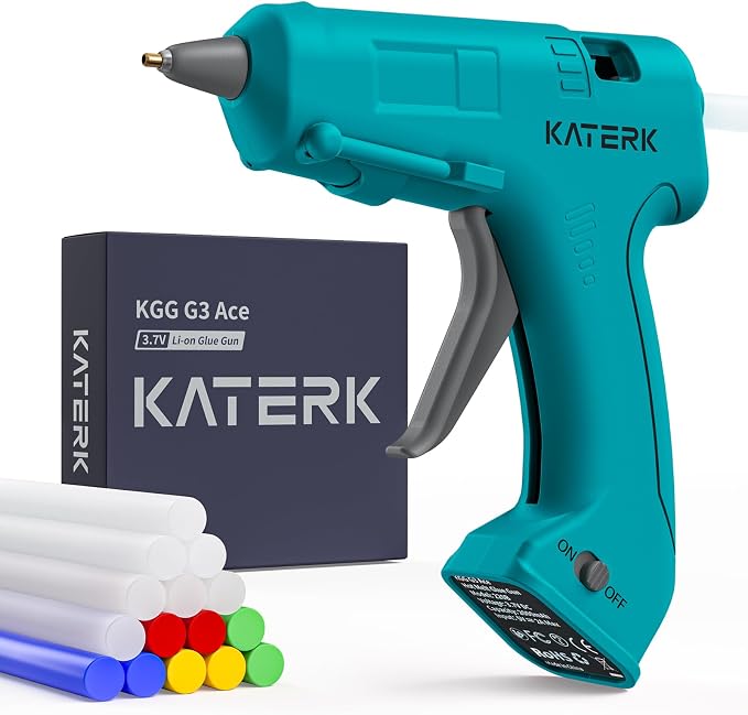 Katerk 3.7V Cordless Hot Glue Gun Kit