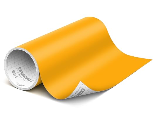 ORACAL 631 Matte Golden Yellow Vinyl Durable Roll Easy to Weed Permanent