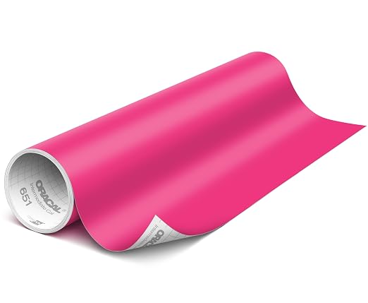 ORACAL 651 Matte Pink Vinyl Durable Roll Easy to Weed Permanent Adhesive Craft