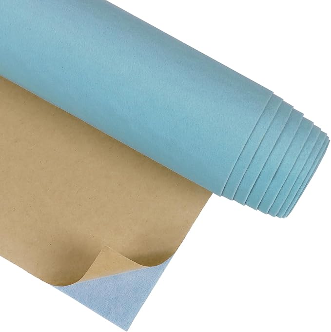 CRE8TIVE Baby Blue Felt Drawer Liner Self Adhesive Velvet Flocking Liner