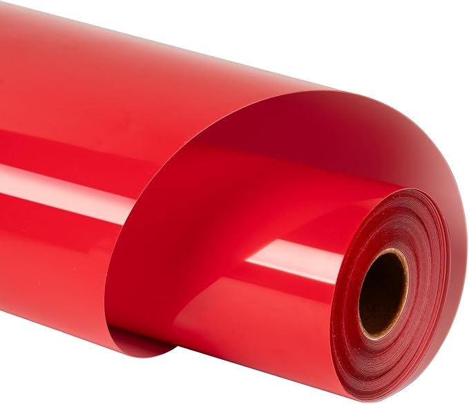 HTVRONT Red Heat Transfer Vinyl Roll,