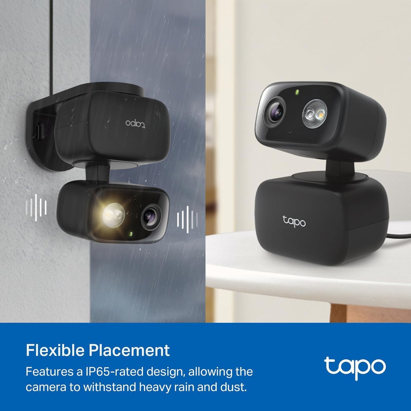 Tapo 1080p Pan/Tilt Indoor/Outdoor Security Camera – Free Person/Baby Cry Detect & Motion Track, 360° View, Color Night Vision, SD/Cloud Storage, Works w/Alexa & Google Home HybridCam 360