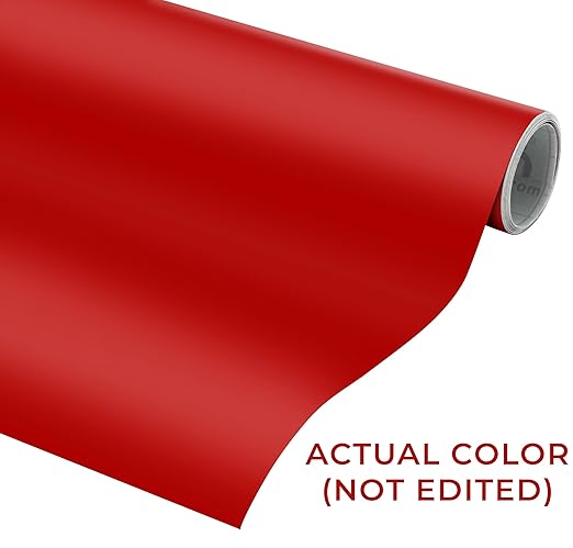 VViViD DECO65 Dark Red Matte Permanent Adhesive Craft Vinyl