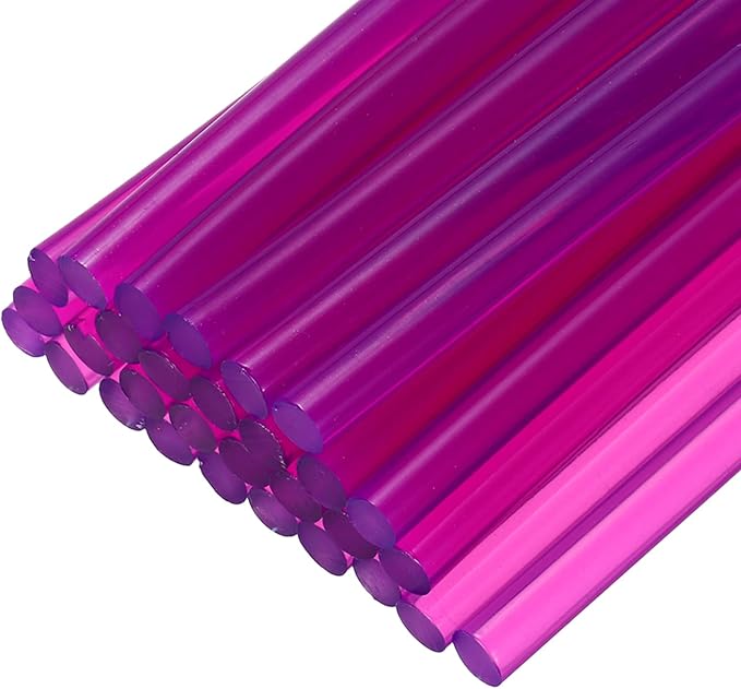 uxcell 30pcs 7mm x 100mm Mini Hot Glue Sticks