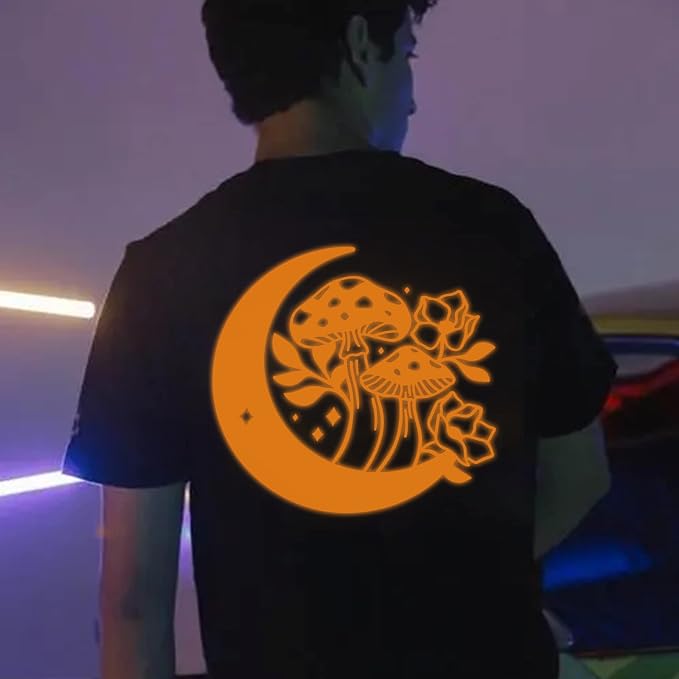 FUNKAKA Glow in The Dark Heat Transfer Vinyl Roll, Glow in The Dark HTV Vinyl