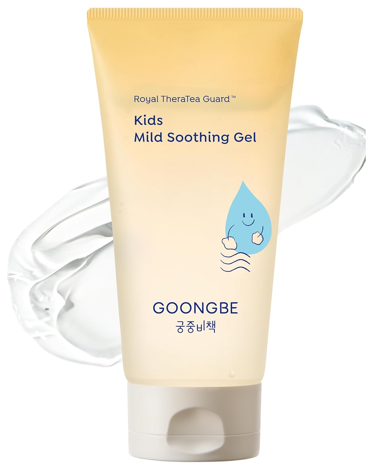 GOONGBE Kids' Mild Soothing Gel - Korean Kids After Sun Care Quick Soothing for Face and Body - Redness Relief Moisturizing Gel with Cica and Hyaluronic Acid - Allergen Free Scent, 5.07 fl.oz.