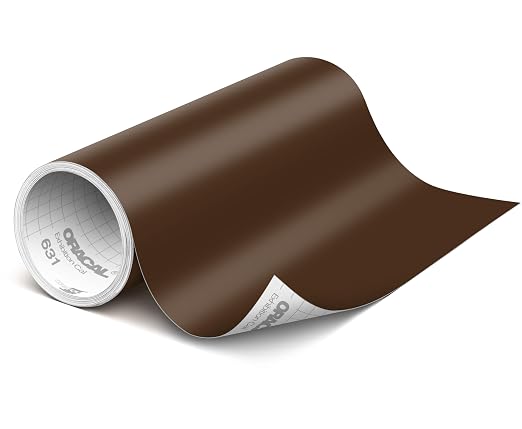 ORACAL 631 Matte Brown Vinyl Durable Roll Easy to Weed Permanent Adhesive Craft