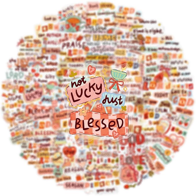 50 PCS Bible Verse Stickers for Scrapbooking Journaling Junk Journal Scrapbook