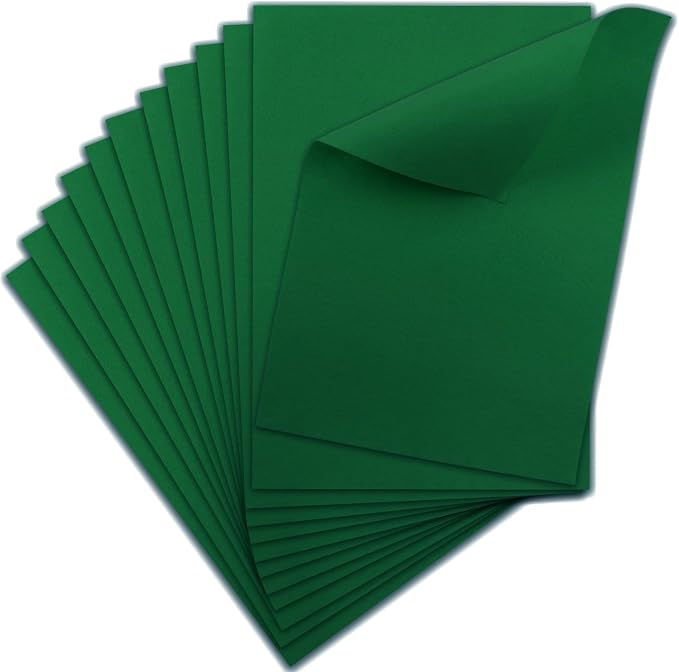 12 Pcs Felt Sheets, 7x11 Inch Stiff Felt
