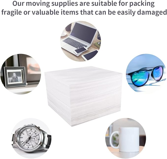 150Pcs Moving Supplies, Foam Pouches to 3 Size | Packing Supplies