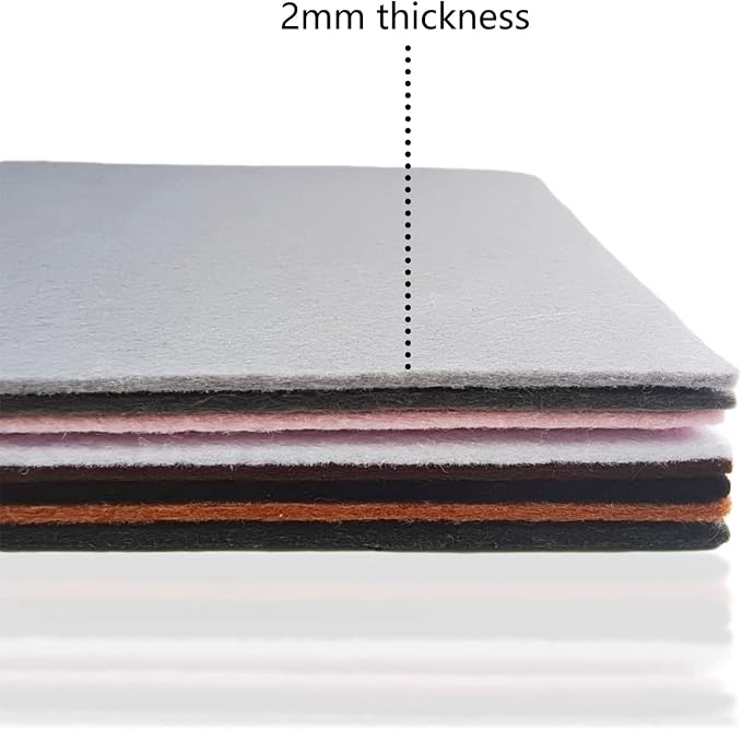 Jtnohx Stiff Felt, 2mm Thick Felt Sheets