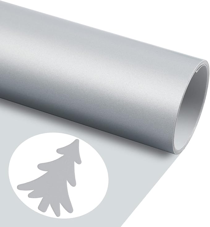 3D Puff Vinyl Heat Transfer Silver