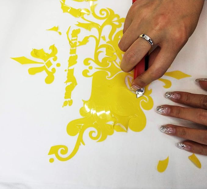 guangyintong Heat Transfer Vinyl Yellow HTV Rolls, Matte Surface PVC Material