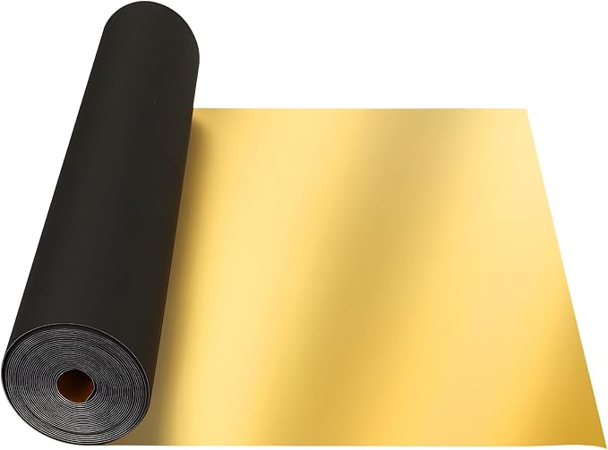 Pushglossy EVA Foam Roll 2mm Thickness Foams Sheets 23.6" x 393.7" Metallic