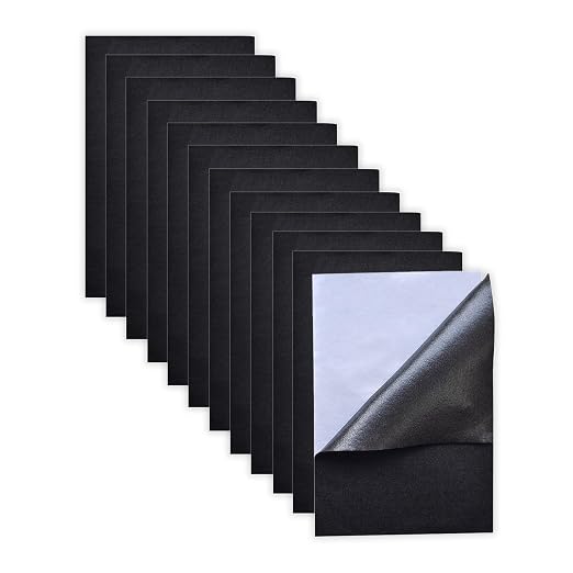 Jtnohx Self Adhesive Felt Sheets, 12 Pieces Felt Fabric