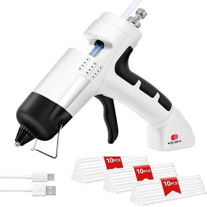 Cordless Hot Glue Gun, Fast Preheating