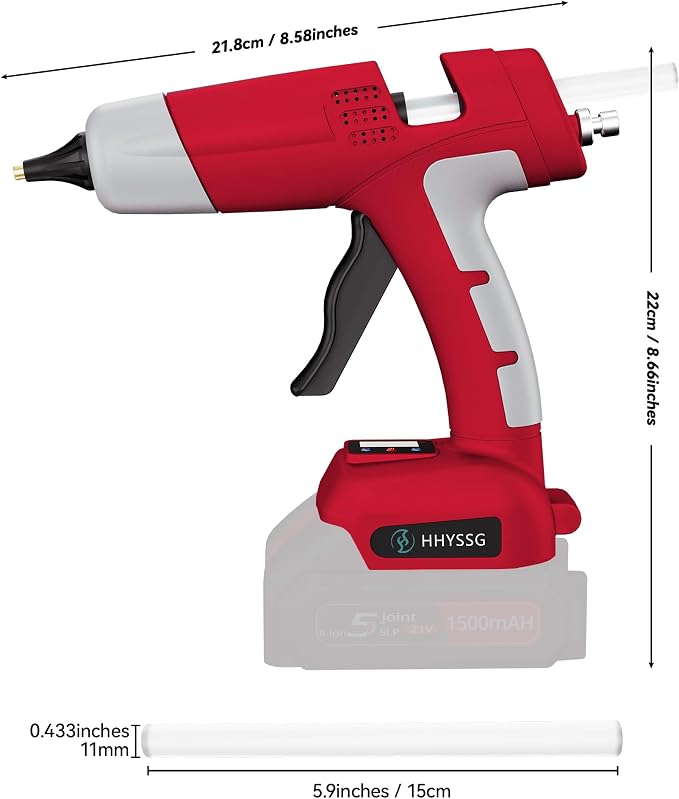 100W Cordless Hot Glue Gun Compatible