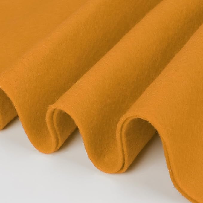 Golden Yellow Felt Fabric Sheet 36" X 36", 1.4mm Thick Large Soft Durable