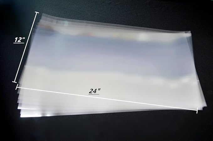 8 Sheets 7.5 mil Acetate Mylar Sheet 12 x 24 inch Transparent PET Blank Stencil
